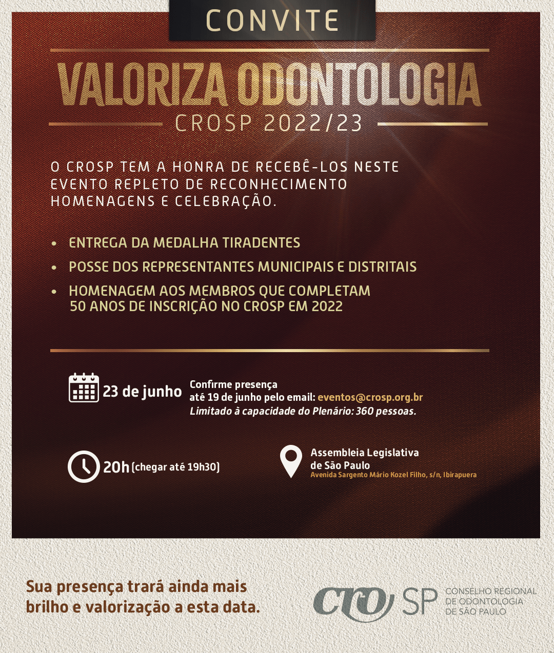 Valoriza Odontologia CROSP: 1ª edição premiará profissionais!