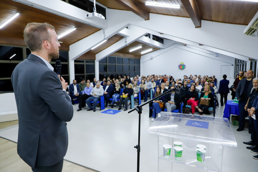 São Caetano reúne Vinicius Poit e empreendedores da cidade no Terceiro InovaDay. Foto: Eric Romero / PMSCS