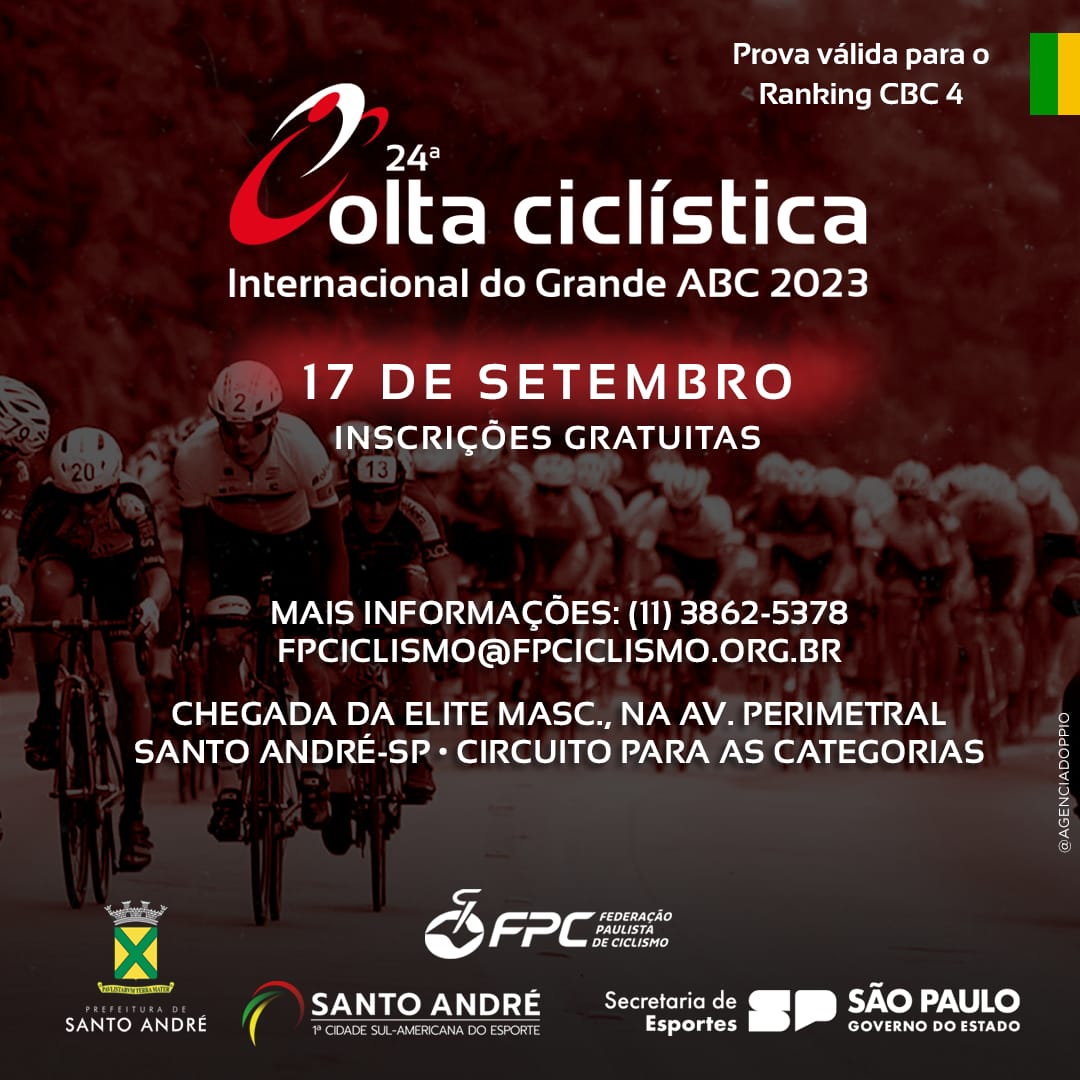 24ª Volta Ciclística Internacional do Grande ABC acontece em setembro