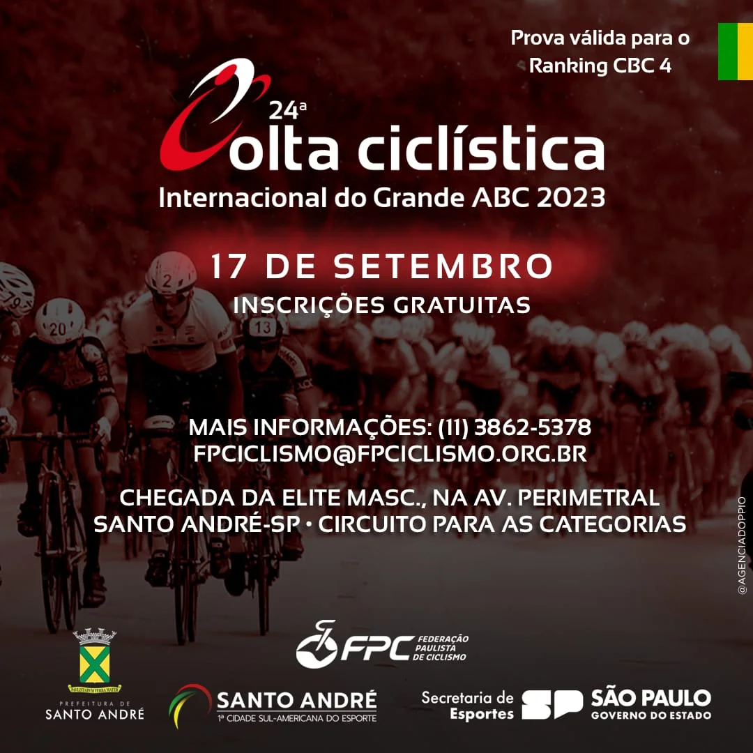 24ª Volta Ciclística Internacional do Grande ABC acontece em setembro