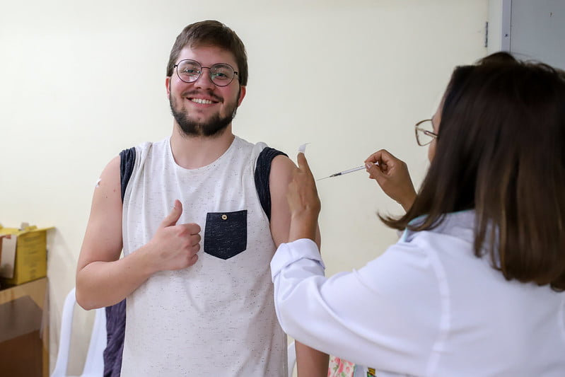 Mais de 320 doses aplicadas na ação Vacina no Bairro. Foto: Pedro Roque Andrade/Prefeitura de Diadema