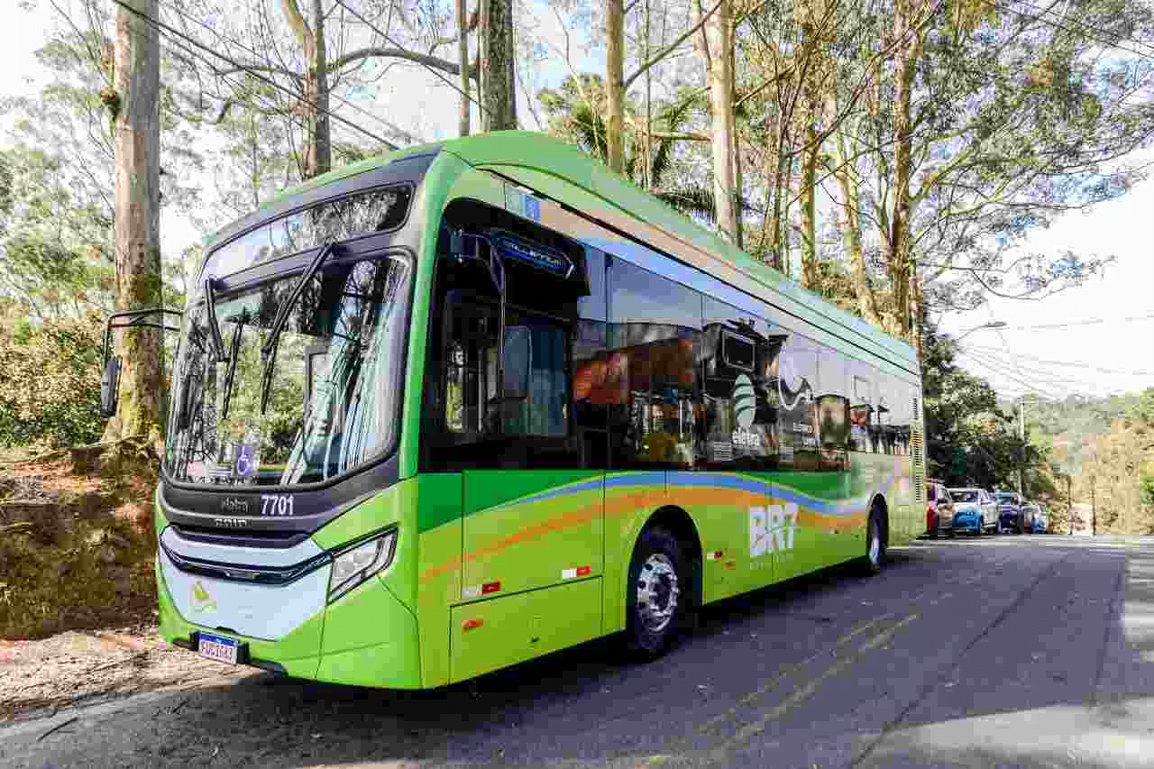 Ônibus 100% elétricos operando em São Bernardo