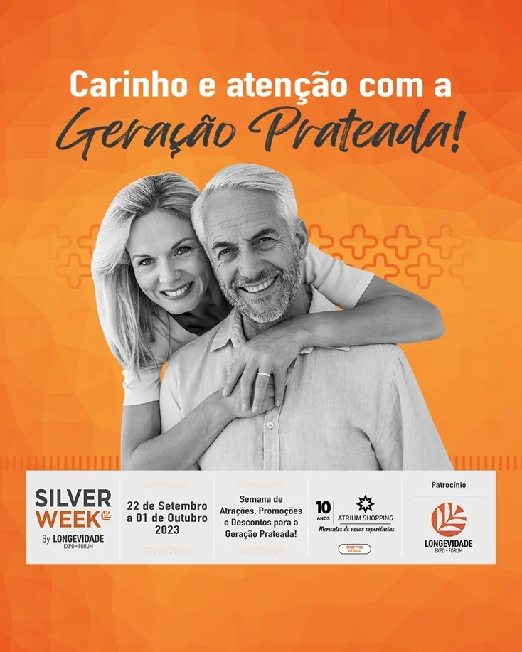 Campanha Silver Week no Atrium Shopping. Foto: Divulgação