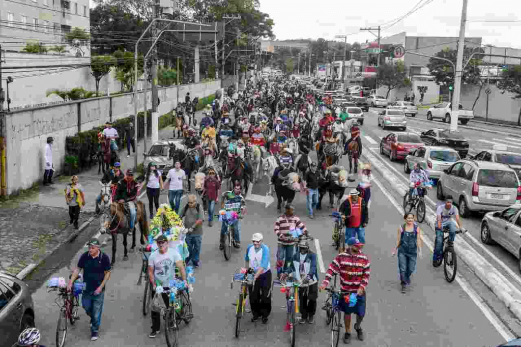 Procissão dos Carroceiros marca fim dos festejos de São Bernardo. Foto: Prefeitura de SBC