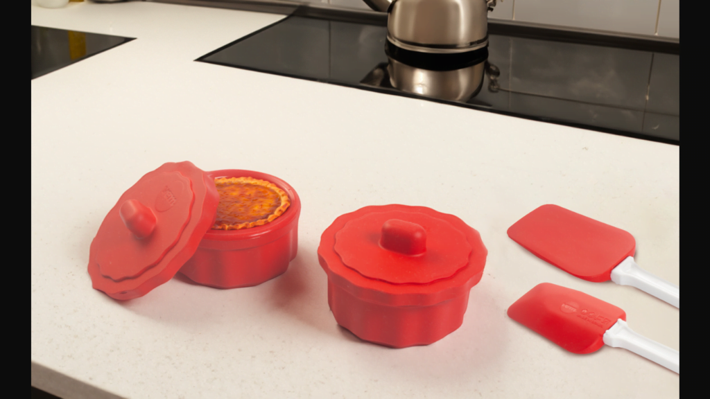 Pote Gourmet Bliss de Silicone com tampa. Foto: Divulgação