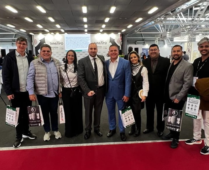 OSSEL Assistência marca presença na Tanexpo 2024, na Itália; Tanexpo 2024/equipe Ossel Assistência. Foto: Divulgação