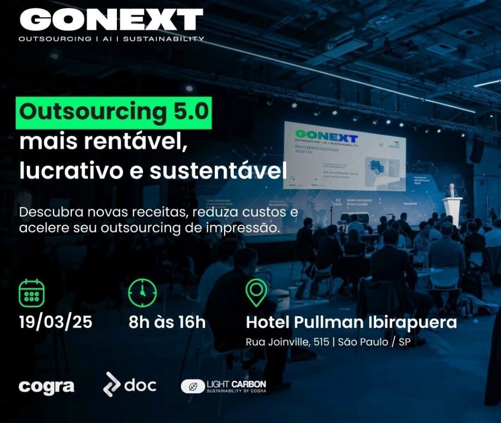 GONEXT - Outsourcing, IA & Sustentabilidade realizado pela Cogra e DocService IT