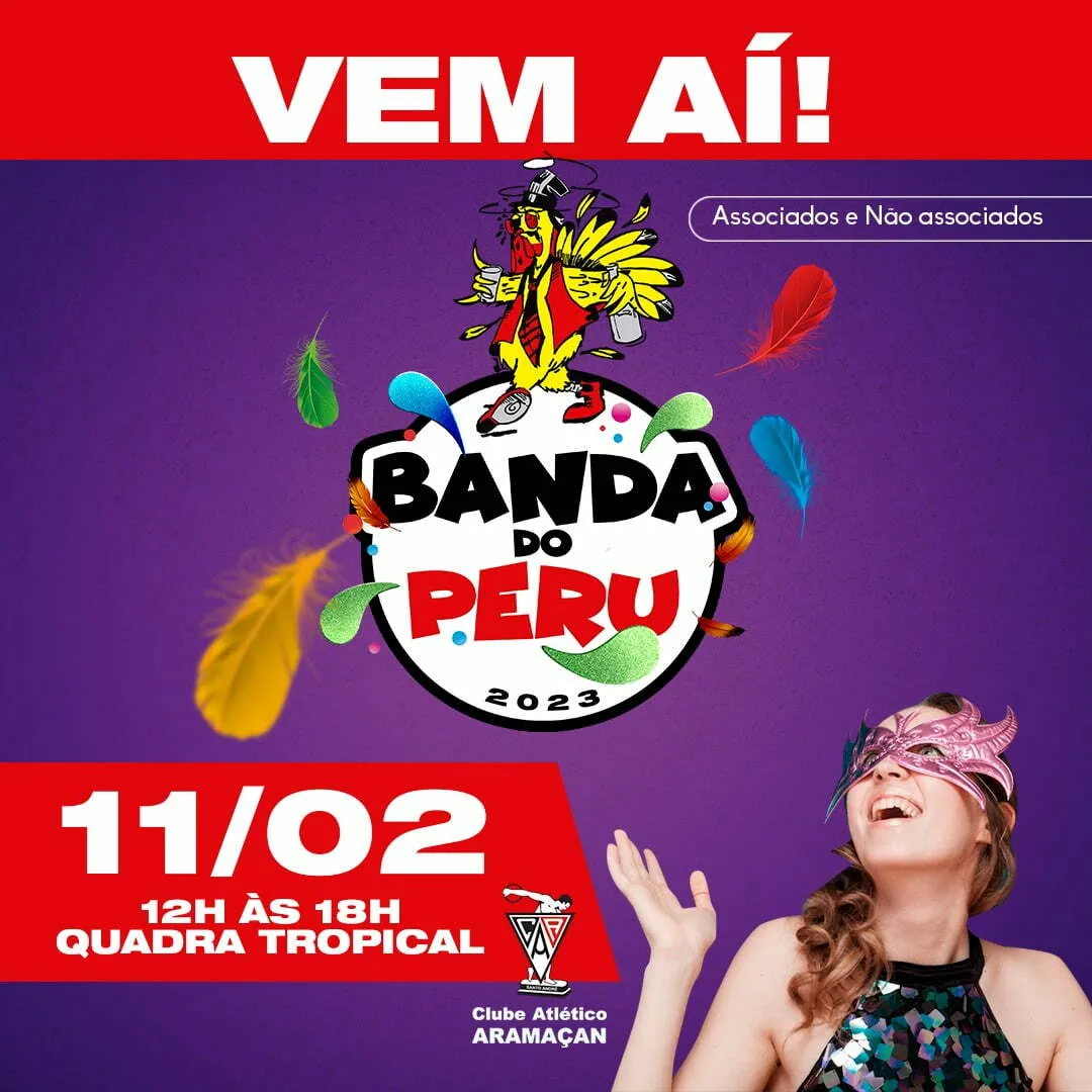 Confira a programação de carnaval do Clube Atlético Aramaçan