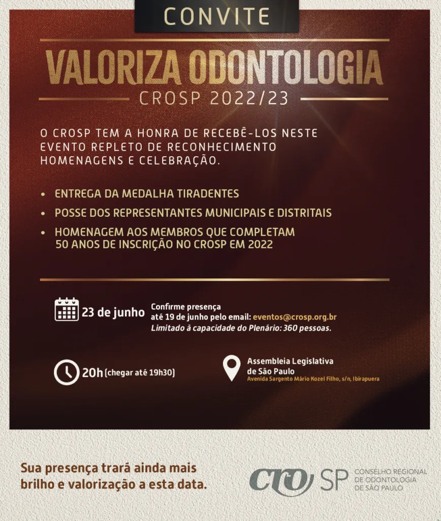 Valoriza Odontologia CROSP: 1ª edição premiará profissionais!
