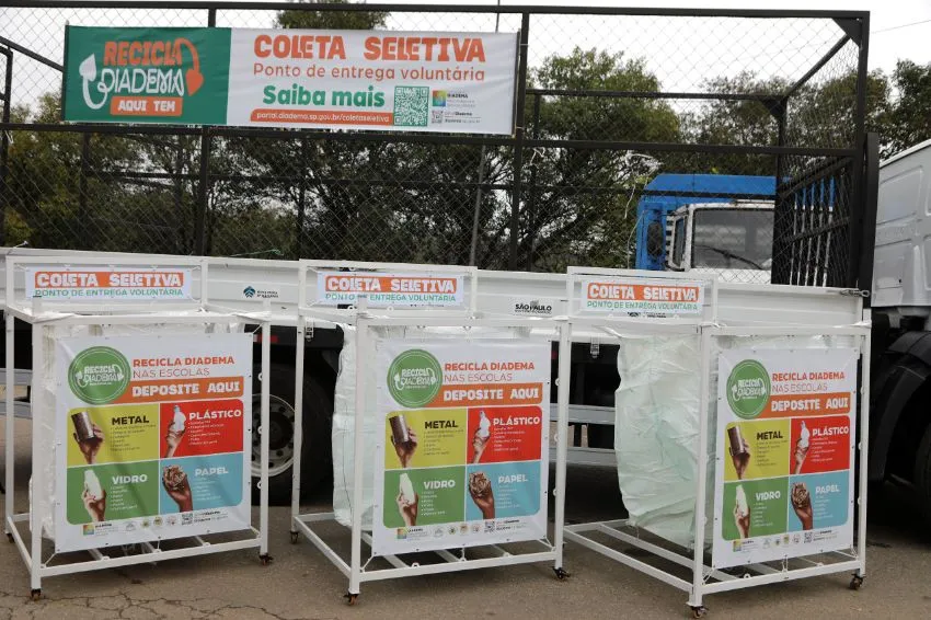 Recicla Diadema nas Escolas instala 80 bags