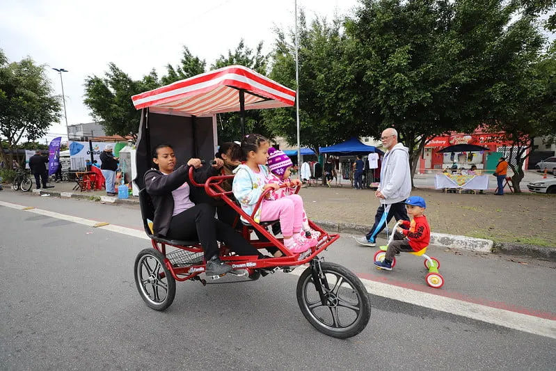 Programa Lazer Sobre Rodas incentiva uso de bicicleta