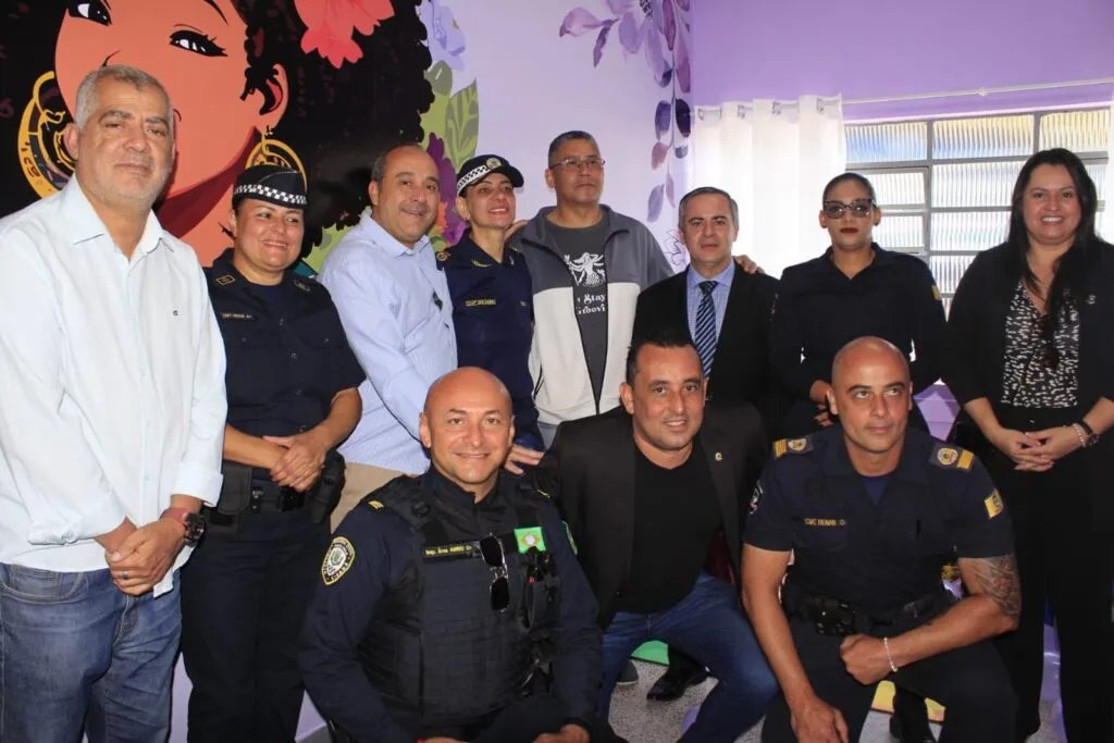 Dois anos da Patrulha Maria da Penha: Ribeirão Pires inaugura nova sala de acolhimento do aplicativo Ana. Foto: Prefeitura de Ribeirão Pires