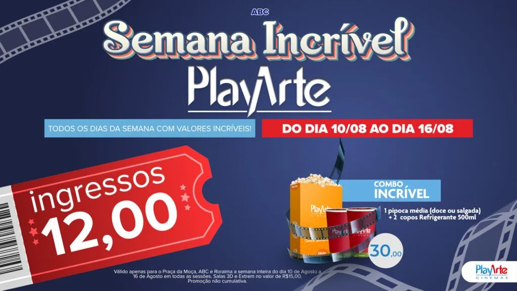 Semana do Cinema está de volta ao Shopping ABC. Imagem: Divulgação
