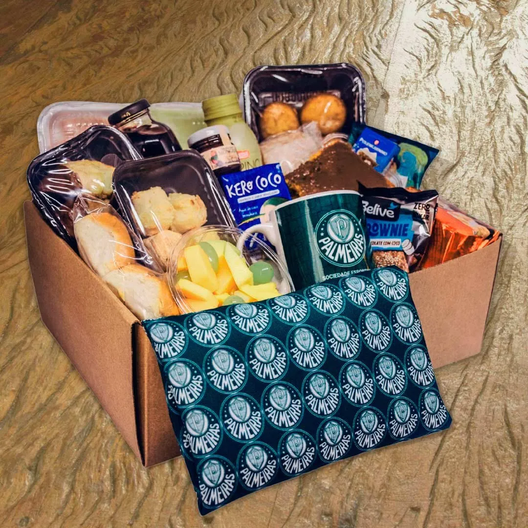 Cesta de café da manhã de time de futebol para o Dia dos Pais