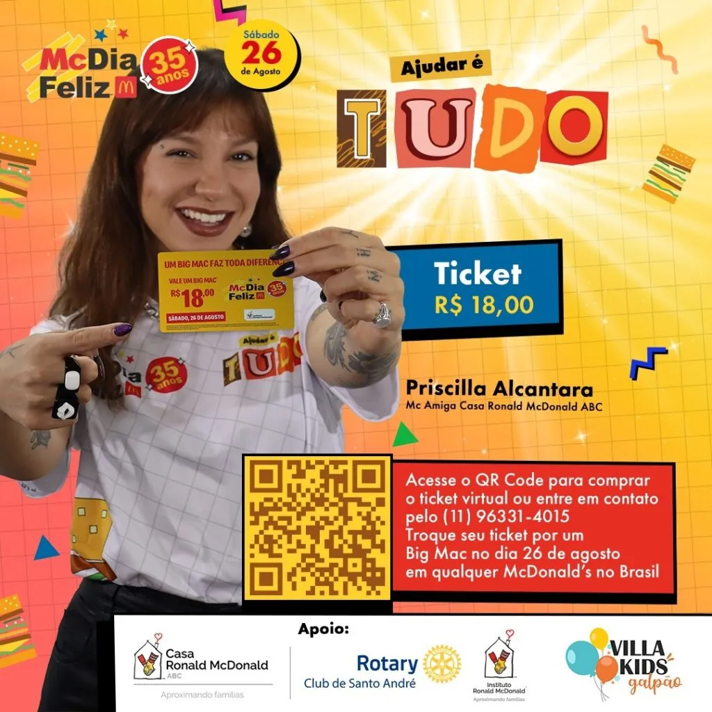 Buffet de Santo André apoia campanha McDia Feliz no Grande ABC. Imagem: Divulgação