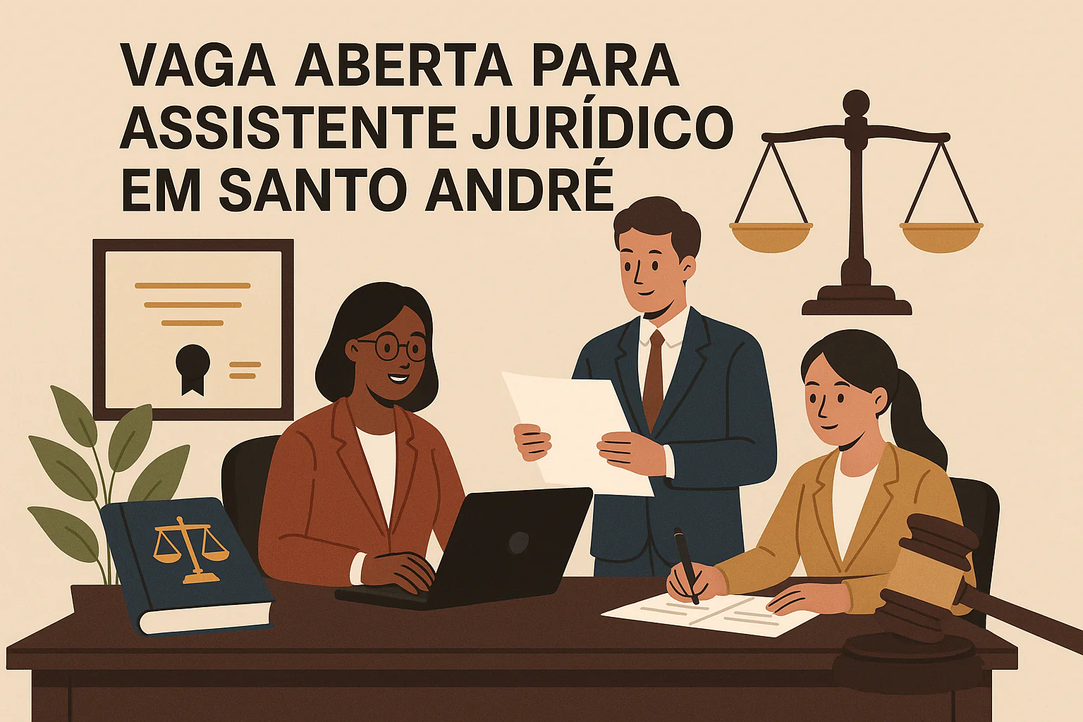 Assistente Jurídico em Santo André, vaga aberta